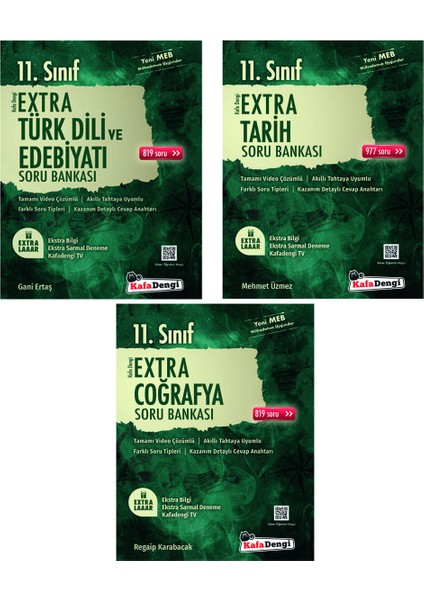 11.Sınıf Extra Edebiyat Tarih Coğrafya Soru Bankası Seti
