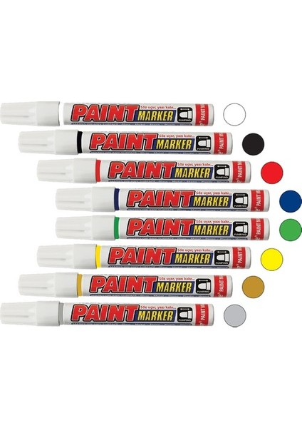 Paint Marker Işaretleme Markör Kalem -Siyah ( 12 Adet)