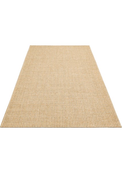 Brooklyn Brk 01 Natural Beıge Hasır Görünümlü Kaymaz Modern Şık Dokuma Kilim