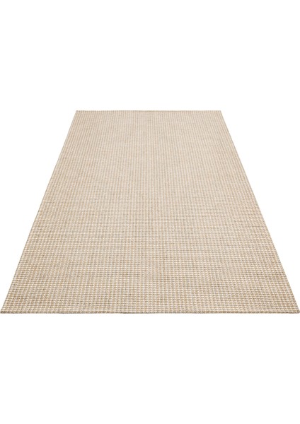 Brooklyn Brk 01 Cream Sılver Hasır Görünümlü Kaymaz Modern Şık Dokuma Kilim