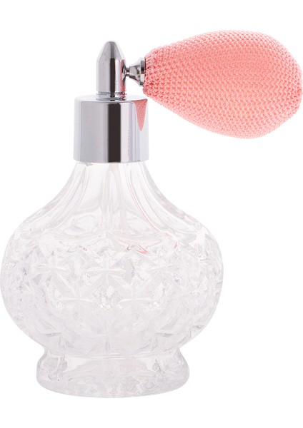 100ML Cam Doldurulabilirı Pompa Şişesi Pembesi (Yurt Dışından)