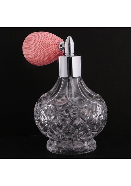 100ML Cam Doldurulabilirı Pompa Şişesi Pembesi (Yurt Dışından)