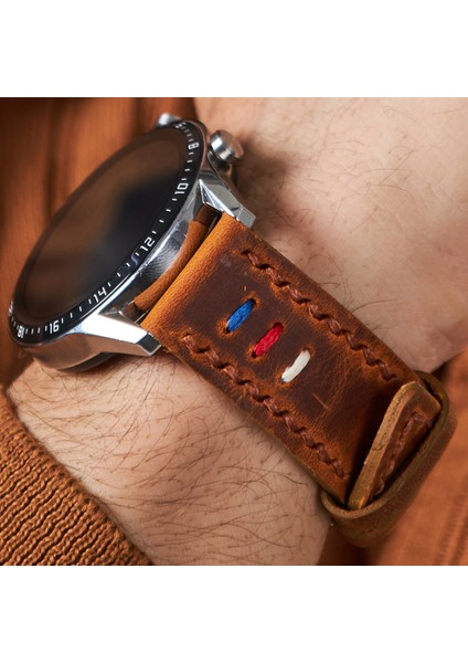 Huawei Watch Deri Kordon 46mm Watch GT5 / GT4 Gt 2 3 4 5 Pro Se 2e Elite Gt2 E Gt2e Gt2pro Gt3 Pro Gt3pro Huawei Watch 4 Pro Ultimate Deri Kordon Kayış 46 22mm Hardal modelleri