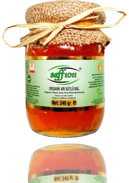 Bitki Diyarı Organik Arı Sütü Ham Bal Karışımı 240 gr