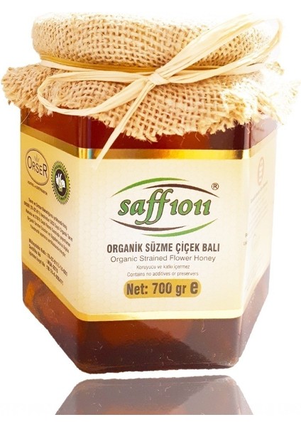 Organik Süzme Çiçek Balı 700GR