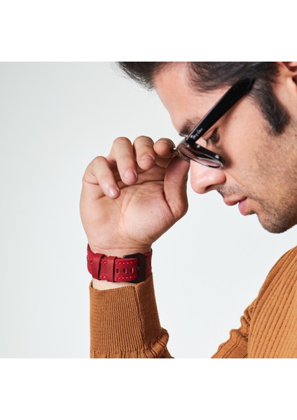 Huawei Watch Deri Kordon Watch GT4 GT5 46mm Gt 2 3 4 5 Pro Se 2e 22mm 46mm Huawei Watch 4 Pro Ultimate Elite Gt2 E Gt2e Gt2pro Gt3 Pro Gt3pro Kırmızı Deri Kordon Kayış modelleri