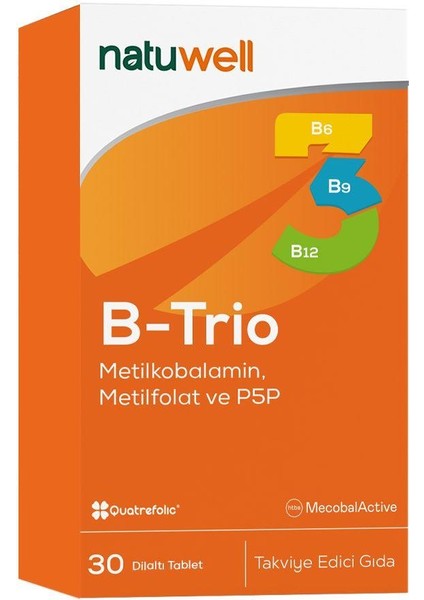 B-Trio 30 Dilaltı Tablet