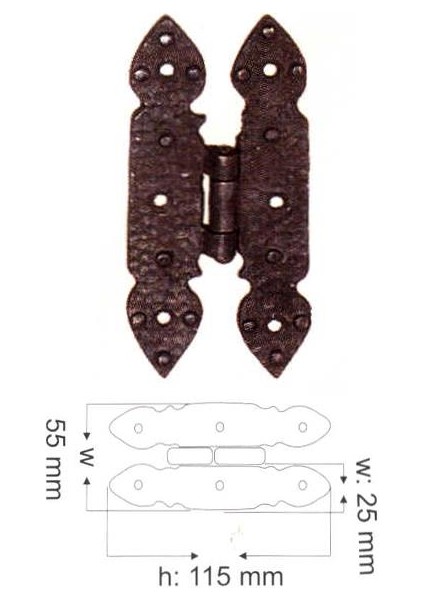 Antik Bronz Menteşe B-38