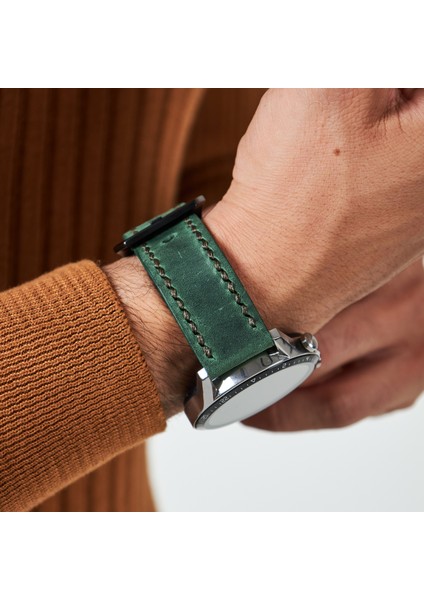 Huawei Watch Deri Kordon Gt2 E Gt2e Gt2pro Gt3 Pro Gt3pro Watch GT4 Gt 2 3 4 5 46mm Huawei Watch 4 Pro Ultimate Pro Se 2e Elite Yeşil Deri Kayış 46 22mm