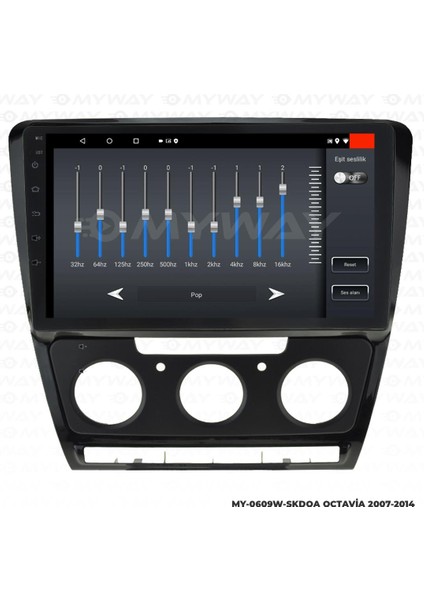 Skoda Octavia Android 12 Multimedya Carplay 2gb RAM+32GB HDD 2007-2014 Navigasyon Ekran