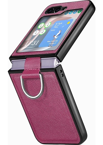 16102 Için Deri Telefon Kılıfı - Mor (Yurt Dışından)
