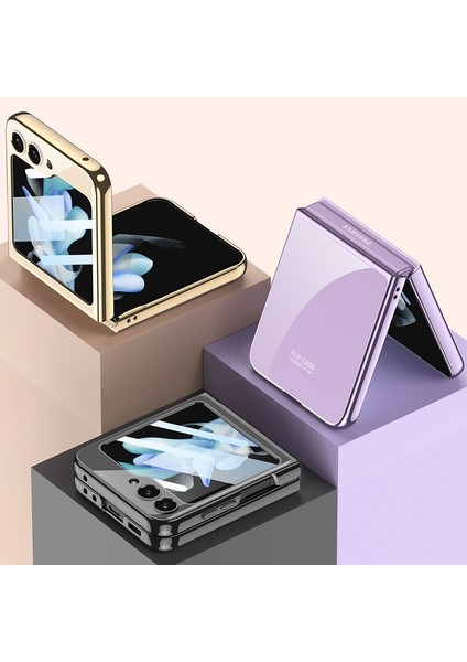 Samsung Galaxy Z Flip5 Için Tam Kapsama Telefon Kılıfı Gkk Ectroplating (Yurt Dışından) modelleri