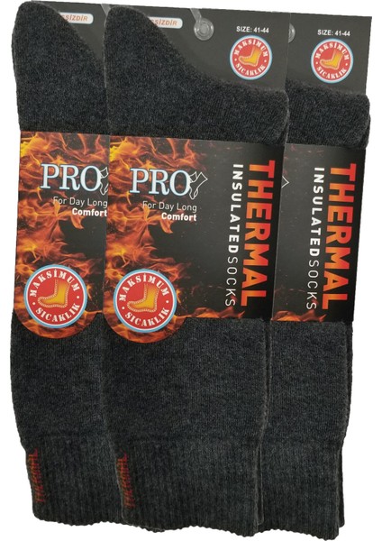 3 Adet Erkek Orjinal Termal Kalın Kışlık Çorap