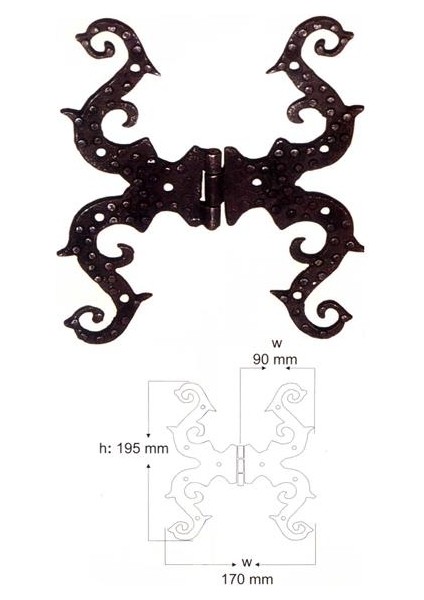 Antik Bronz Menteşe B-16