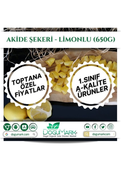 Doğumark -Akide Şekeri - Limonlu (650G)
