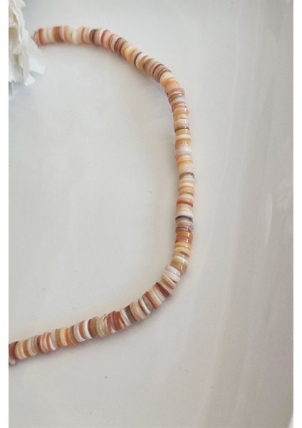 Krem Sedef Doğal Taş Kolye fiyatları