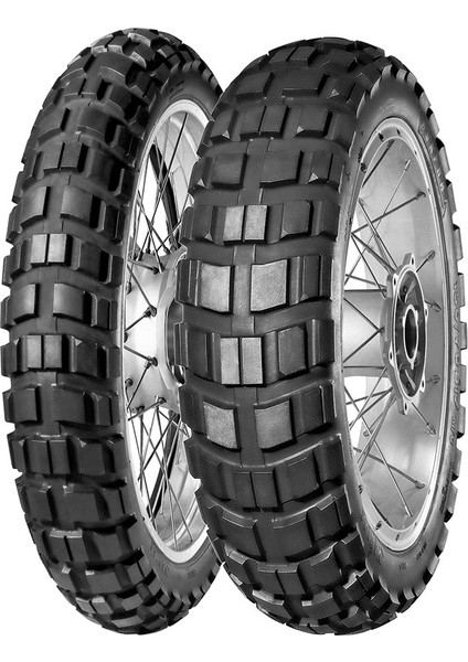 Set 110/80B19 ve 140/80B17 69R Capra-X Enduro Ön Arka Takım Lastik