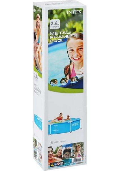 Intex Prefabrik Kolay Kurulum Aile Havuzu 244 x 51 Cm.