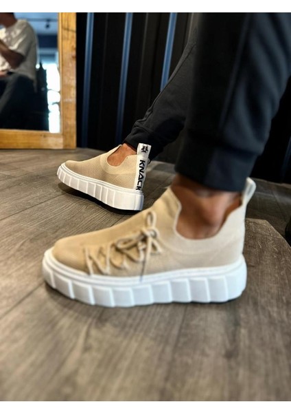 Knack Yüksek Taban Günlük Süet Ayakkabı 1025 Vizon fiyatları