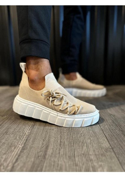 Knack Yüksek Taban Günlük Süet Ayakkabı 1025 Vizon modelleri