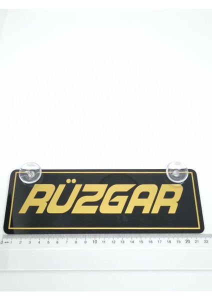 Rüzgar Altın Yazılı Gold Serisi Vantuzlu Dekor Pleksi Plaka fırsatları