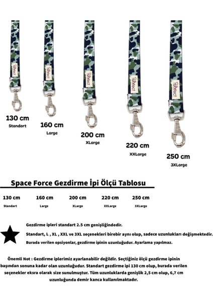 Space Force Köpek Gezdirme Kayışı