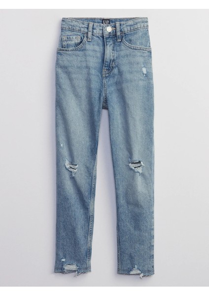 High Rise Washwell™ Mom Jean Pantolon