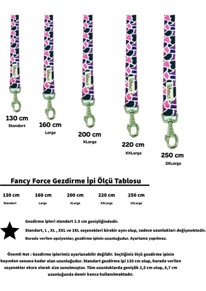 Fancy Force Köpek Gezdirme Kayışı