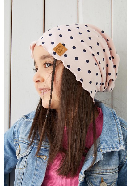 Pudra Siyah Kız Çocuk Bebek Bere Boyunluk Set Yumuşak %100 Pamuklu Penye Trend Seri indirimleri