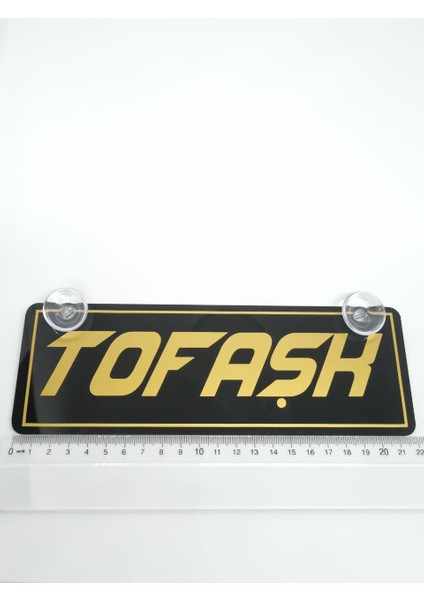 Tofaşk Altın Yazılı Gold Serisi Vantuzlu Dekor Pleksi Plaka fırsatları