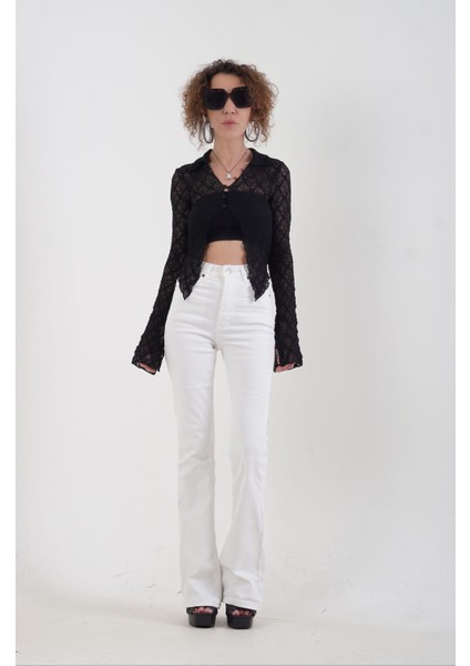 Ekru Ispanyol Paça Jean Pantolon fiyatları