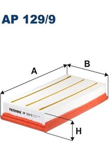 Fıltron AP129/9 Hava Filtresi Discovery 4 L319 Discovery 5 L462 Vogue L405 Range Rover Sport 2 L494 AH429610AA LR011593 AP1299 (WF193591)