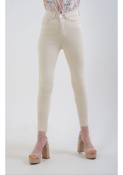 Bej Slim Fit Jean Pantolon fiyatları