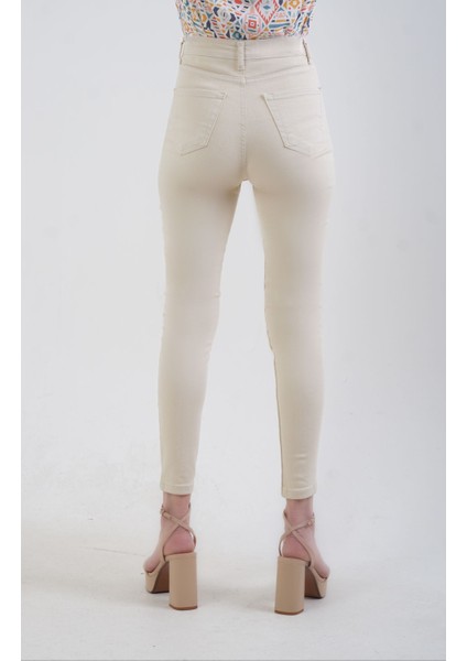 Bej Slim Fit Jean Pantolon fırsatları