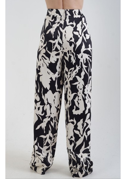 Monogram Desenli Saten Pantolon fırsatları