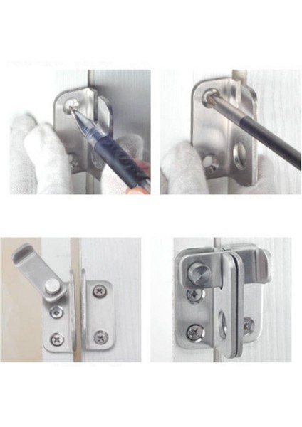 Paslanmaz Hasp Dolap Kapı Donanımı, Sağ Sağ (Yurt Dışından)