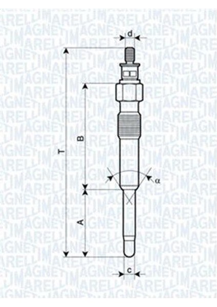 MAGNETTI MARELLI Magnetı Marellı 060900170606 Kizdirma Bujisi Berlingo Jumpy Sucudo Xsara P206 P306 Expert Partner C15 Dw8 / DW8B 00- P106 Saxo Xsara Ax Zx Tud5 (1.5 Dizel) 9631658980 (WA457892)