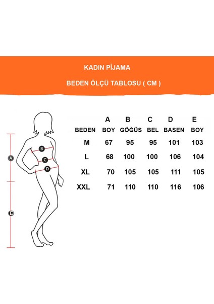 Nar Bisiklet Yaka Patlı Uzun Kollu Etnik Desenli Penye Kadın Pijama Takımı EDY2665UK-N