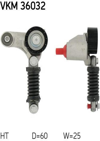 VKM36032 V Kayis Gergi Rulmani Kutuklu ( Renault : Laguna I 1.9dti F9Q Ac Megane I 1.9d F8Q Ac ) 7700102395 (WA986453)