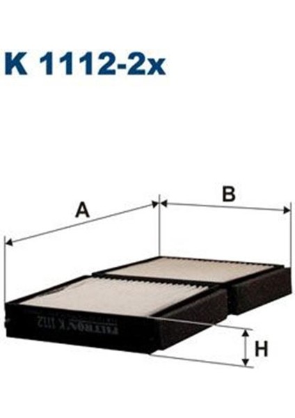 Fıltron K1112-2X Polen Filtresi Mazda Familia 323 98-02 626 97-02 K11122X (WK394751)