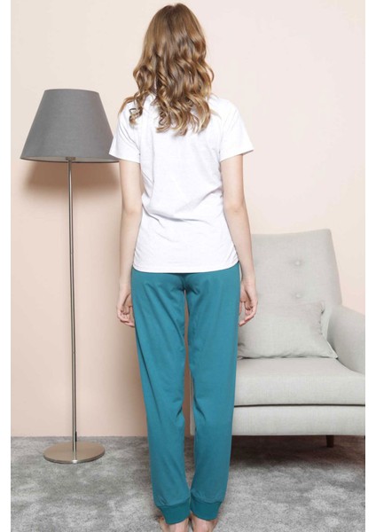 Good Look Gri Melanj Kadın Kısa Kollu Manşetli Paça Etegi Oval Pijama Takım EDY1120G modelleri