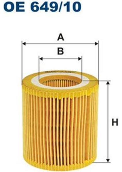Fıltron OE649/10 Yag Filtresi Bmw F10 F20 F30 F22 F32 F34 F36 E84 Z4 E89 OE64910 (WA639635)