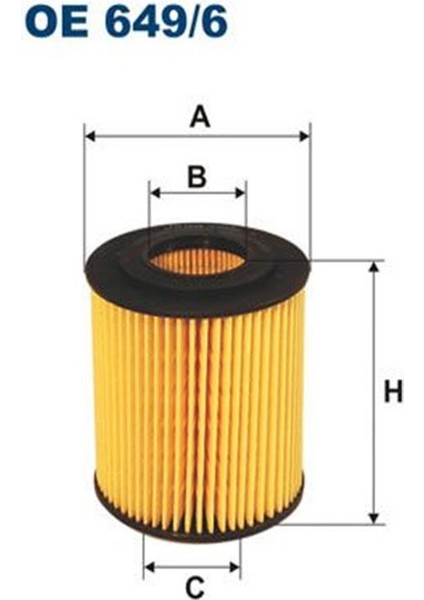 Fıltron OE649/6 Yag Filtresi Bmw E81 E87 E46 E90 E60 X1 E84 X3 E83 OE6496 (WA493859)