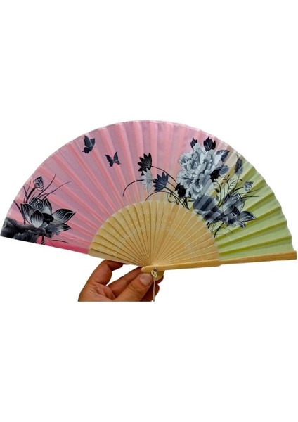 Japon Bambu Kumaş Yelpaze Çanta Boy Stant Hediyeli No.4 fiyatları