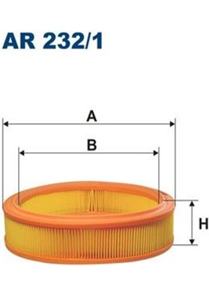 Fıltron AR232/1 Hava Filtresi Albea Doblo Palio Ym 1.4 8V Punto 1.2 46536222 71754083 AR2321 (WM431648)