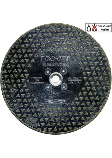 Procut 50959 Dtf 180 Elmas Flanşlı Kesme Taşlama M14 - 8695348509593
