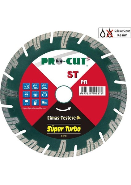 Procut St 230 mm Süper Turbo Elmas Testere - 8695348509890