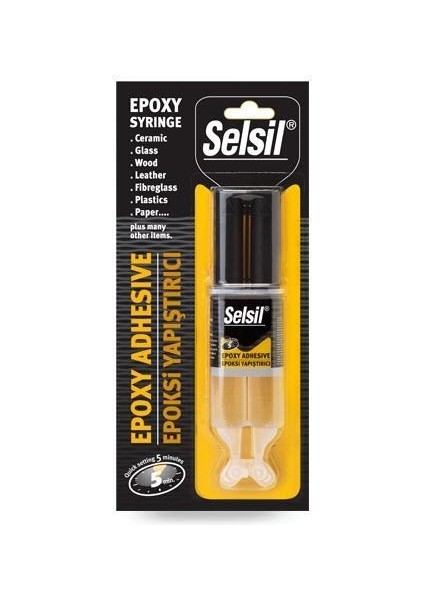 Selsil Epoksi Yapıştırıcı Genel Kullanım 28 gr - 8696071036110