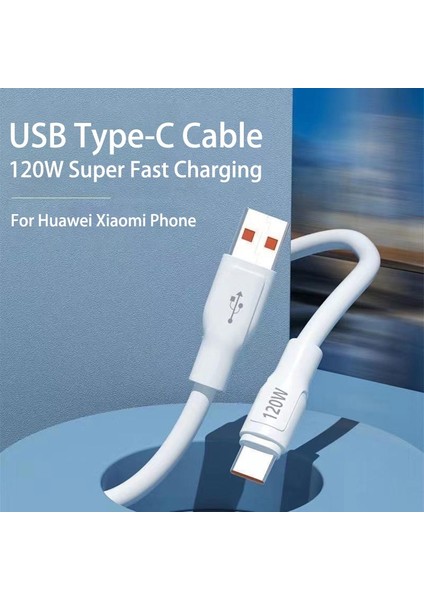 BN90 Type-C Kablo 120W Süper Hızlı 6 Amper Ultra Kalın Şarj Data Kablosu