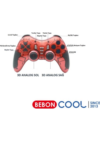 2.4g PS1-PS2-PS3-PC360-WINDOWS Pc-Android Tv-Android Tablet Telefon Uyumlu Titreşimli Kablosuz Joystick Kol fırsatları